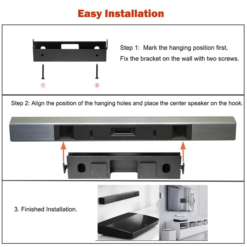 Amazon.com: EUGOOCX Center Channel Wall Mount Bracket Accessories